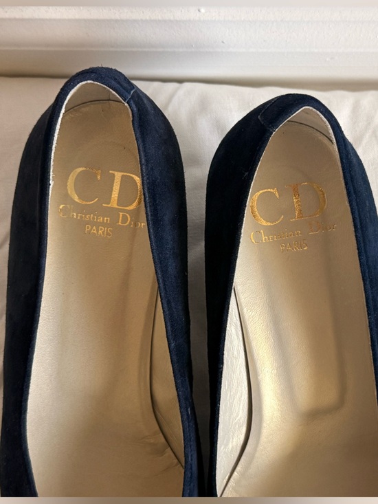 Dior Shoes - Vintage Dior CD logo flats with rare suede Dior low heel